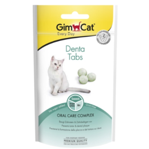 חטיף טבליות גימקט דנטבייטס 40גרם Gimcat