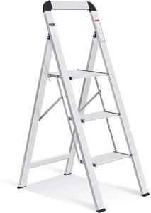 סולם דרגש אלומיניום + 3 שלבים מקצועי - 150221-002 SMITH SLIM 