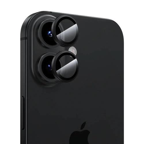 מגן זכוכית למצלמות ל- iPhone 16/16 Plus Black