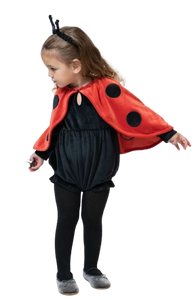 תחפושת אוברול/וואנזי חיפושית לפורים ומשחקי דמיון (גילאי 6-12 חודשים)- אדום