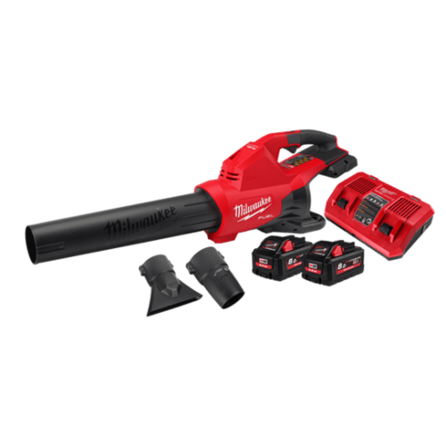 מפוח עלים FUEL עוצמתי ( 36V (18V×2 כולל 2 סוללות 8AH ומטען כפול מבית Milwaukee