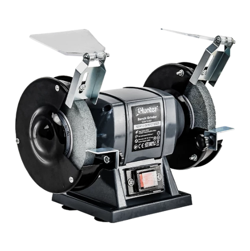 משחזת שולחן חשמלית HUNTER 240W עם שני דיסקים 
