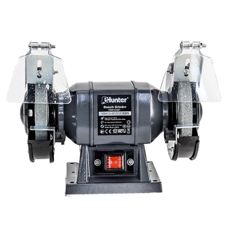 משחזת שולחן חשמלית HUNTER 240W עם שני דיסקים 