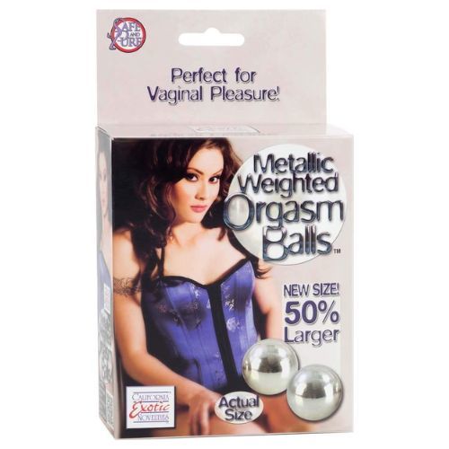 זוג ביצים סיניות ממתכת | California Exotics Metallic Weighted Orgasm Balls