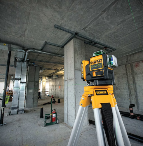 פלס לייזר ירוק נטען + מצב 360° משולש - DEWALT DW089LG 12V 