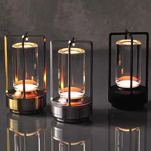 מנורת שולחן טאץ' מעוצבת עם 3 מצבי תאורה Retro Light