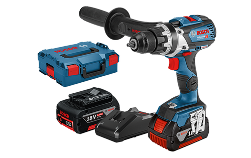 מברגה/מקדחה נטענת + 2 סוללות 18V 5Ah ומטען BOSCH GSR 18V-110C