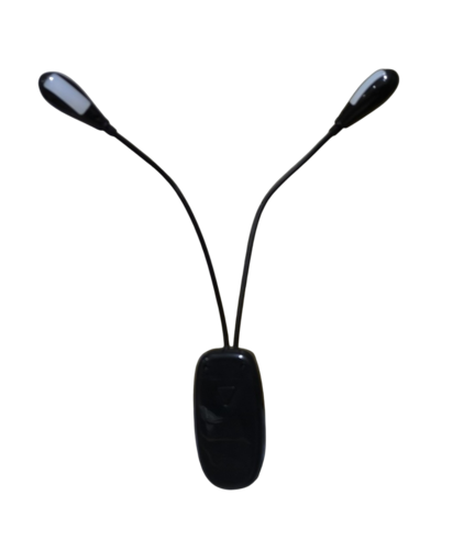 תאורת תווים 2 ראשים וקליפס LED lamp בצבע שחור PLL-27 מבית LEGRAND