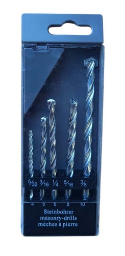 סט מקדחים לאבן 5 יח' 4-10 מ