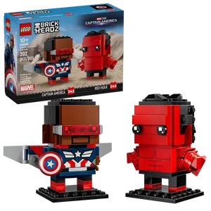 לגו ™BrickHeadz קפטן אמריקה והענק האדום (40668) LEGO