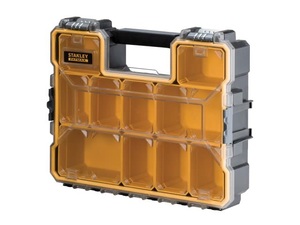 אורגנייזר כלים פרו 10 תאים + מכסה שקוף - STANLEY FATMAX 197517