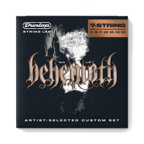 סט 7 מיתרים לגיטרה חשמלית DUNLOP BEHEMOTH CUSTOM GUITAR STRINGS 11-62 BEHN11627