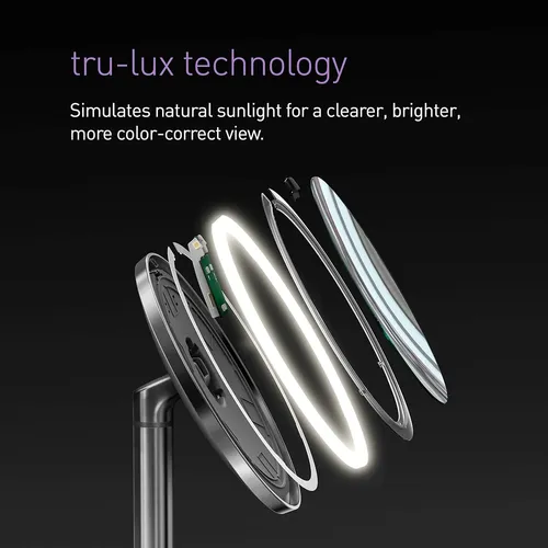מראת איפור נטענת חכמה עם חיישן ותאורת LED | הגדלה ×10 | תאורה טבעית Tru-Lux | Simplehuman מתוך קולקציית מראות איפור וקוסמטיקה (תמונת מוצר) - פתרו