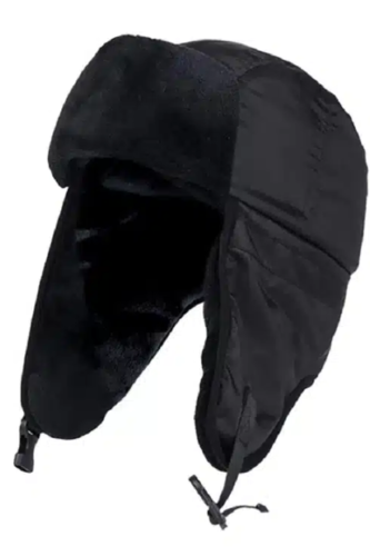כובע AVIATOR HAT שחור - HEAT HOLDERS