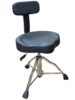כיסא תופים הידראולי HDT-600 עם מושב אופנוע דמוי עור מרופד ומשענת מבית Gdrums
