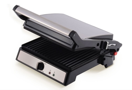 טוסטר פסים אלקטרו חנן EL-158 עם ציפוי טפלון לשישה כריכים ואפשרות פתיחה ל-180 מעלות