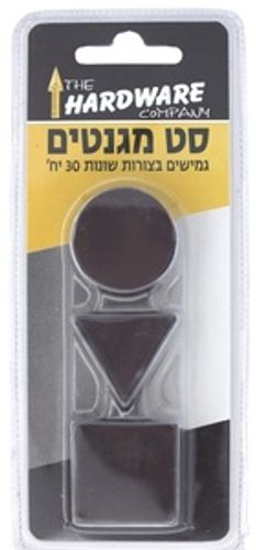 סט מגנטים גמישים, בצורות שונות, 30 יח הסט