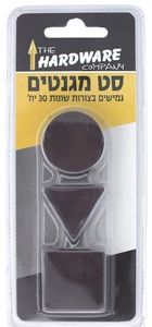 סט מגנטים גמישים, בצורות שונות, 30 יח הסט