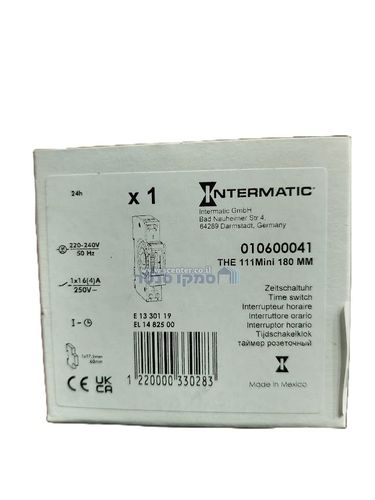 שעון שבת צר מכני לפס דין INTERMATIC
