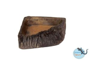 כלי מים פינתי כהה 4*14 CERAMIC NATURE 17 ס"מ