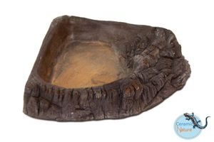 כלי מים פינתי כהה 5.5*17.5 CERAMIC NATURE 18 ס"מ