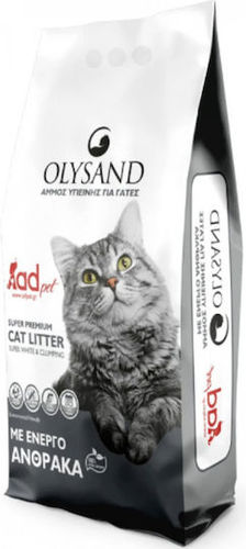 חול חתולים עם פחם פעיל 10 ליטר OSYLAND ACTIVE CARBON
