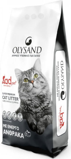חול חתולים עם פחם פעיל 10 ליטר OSYLAND ACTIVE CARBON