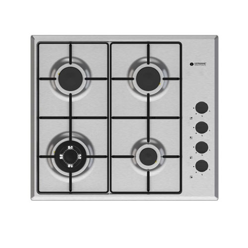 כיריים גז 4 להבות נירוסטה Germaine GER-HOB-4-ZONE-IX
