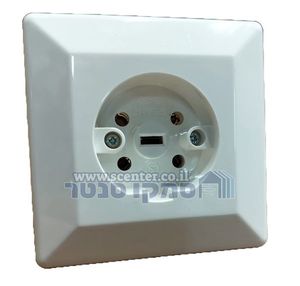 שקע שוקו תעשייתי 5 פין תחת הטיח