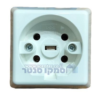 שקע שוקו תעשייתי 5 פין על הטיח
