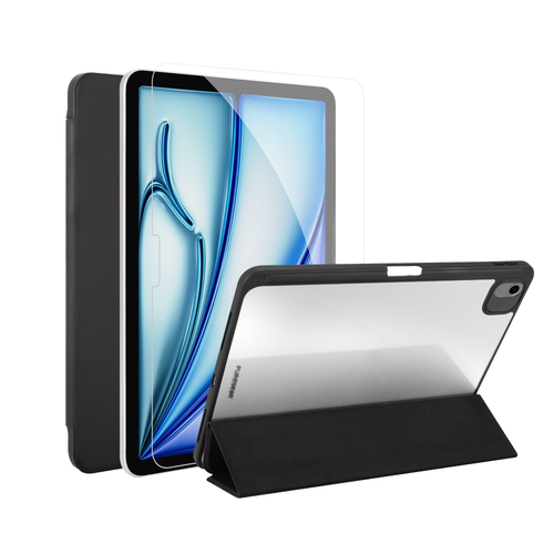 כיסוי ספר ומגן זכוכית ל- PG iPad Air 11-inch (M2)
