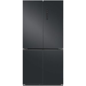 מקרר 4 דלתות בומפני  קו אפס שחור מט דגם BOMPANI BO-560BX