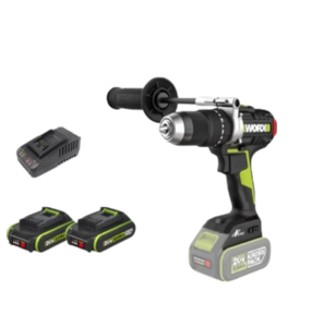 מקדחה רוטטת 20 וולט Brushless מקצועית 20 מצבים 150 NM קודחת בבטון WORX WU377.9 [סוללה + מטען ]