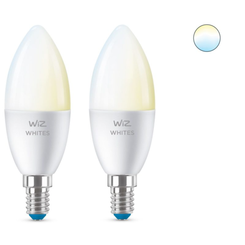 זוג נורות נר LED חכמות 40W