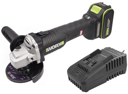  סט משחזת זווית נטענת מברגה רוטטת מקצועית + 20V WU809.99 WORX BRUSHLESS [ 2 סוללות + מטען ]