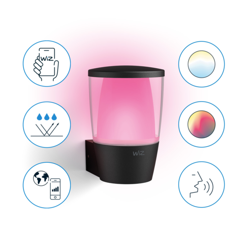 גוף תאורה WIZ 8.5W מעוצב לגינה או למרפסת