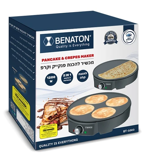 מכשיר להכנת פנקייק וקרפ BENATON 