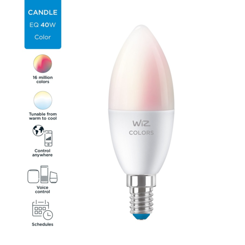 נורת נר smart bulb 5W C37 E14 922-65RGB