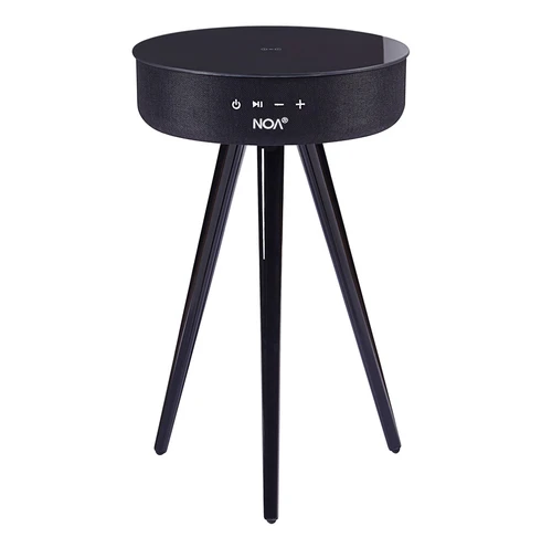 שולחן מעוצב עם רמקול וטעינה אלחוטית NOA Sound Box V800w - צבע שחור