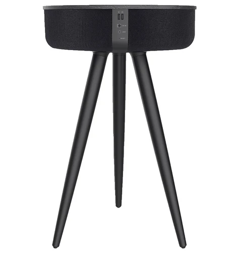 שולחן מעוצב עם רמקול וטעינה אלחוטית NOA Sound Box V800w - צבע שחור