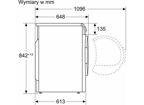 מייבש כביסה Bosch WTH8627GPL דגם חדש שנת 2025 !!!