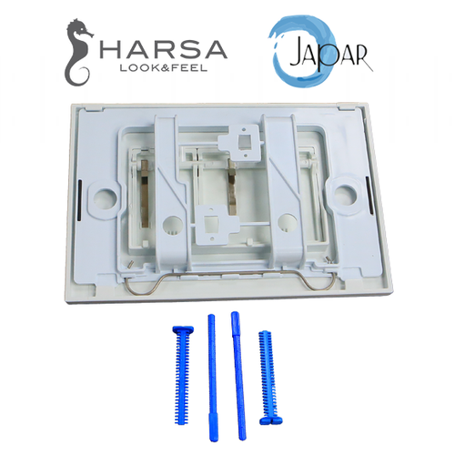 לחצן ניאגרה סמויה | חרסה HARSA | זהב מוברש | דגם קריבי