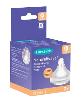 פטמת האכלה | בזרימה מהירה | Natural Wave | מכיל 2 יחידות | Lansinoh |