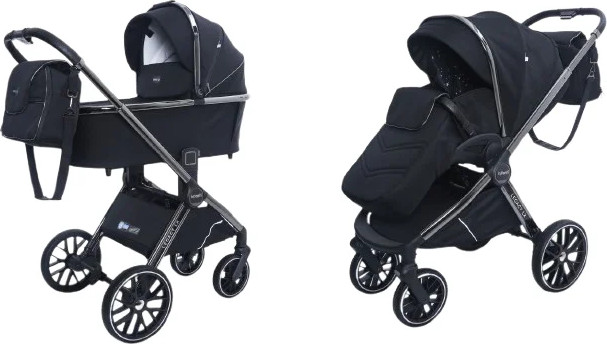 עגלה משולבת דגם לאגסי Legacy LX כולל תיק תואם צבע שחור
