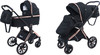 עגלה משולבת דגם לאגסי Legacy LX כולל תיק תואם צבע שחור רוז גולד