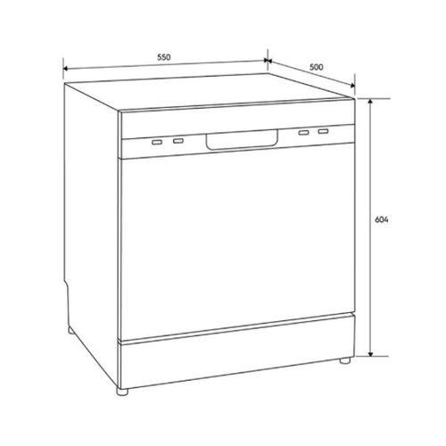 מדיח כלים על השיש 8 מע' Electrolux EFC3862MS | סין