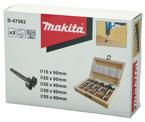 סט מקדחי פורסטנר לעץ 5 יחידות דגם D-47363 מקיטה Makita