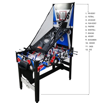 שולחן משולב 9 משחקים ב-1 דגם MaxFun