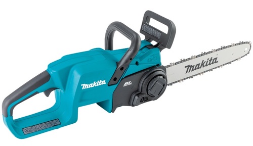 מסור שרשרת Makita XCU11Z נטען 18V עם להב 14 אינץ' ומנוע Brushless לעבודות גינון מקצועיות