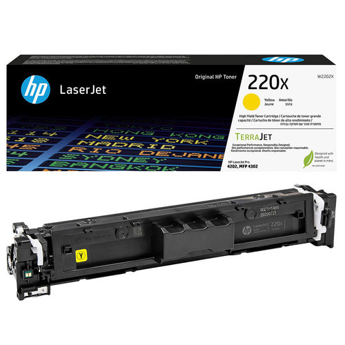 טונר צהוב מקורי HP W2202X 220X (5,500 דפים)